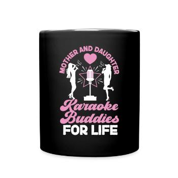 Chanteur de karaoké Maman Mère Et - Mug uni - noir - Devant