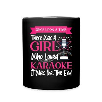 Karaoke Singer Once Upon A Time - Full Colour Mug - black - Front
