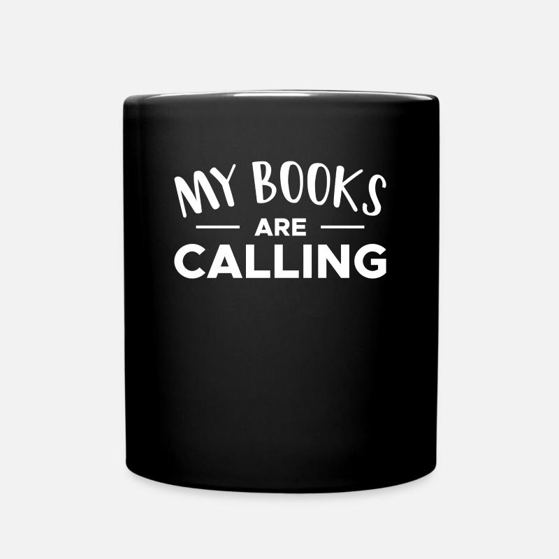 My Books Are Calling Shirt Geschenk - Tasse einfarbig - Schwarz