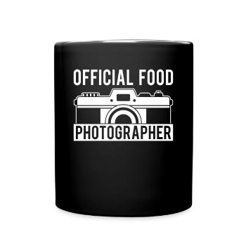 Official Food Photographer Shirt Gift - Full Colour Mug - black - Front