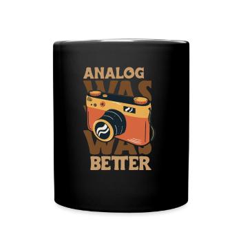 Analog était un meilleur cadeau de chemise de photographe - Mug uni - noir - Devant