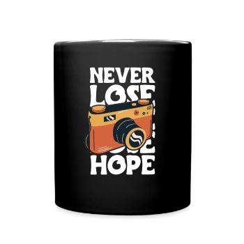 Never Lose Hope Photographer Shirt Gift - Full Colour Mug - black - Front