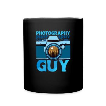 Photographie Guy Chemise Cadeau - Mug uni - noir - Devant