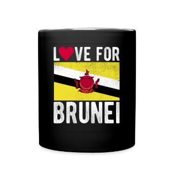 Brunei Souvenir - Full Colour Mug - black - Front
