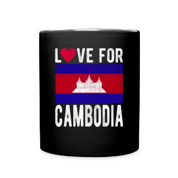Cambodge Souvenir - Mug uni - noir - Devant