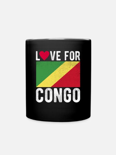 Kongo Souvenir - Tasse einfarbig - Schwarz