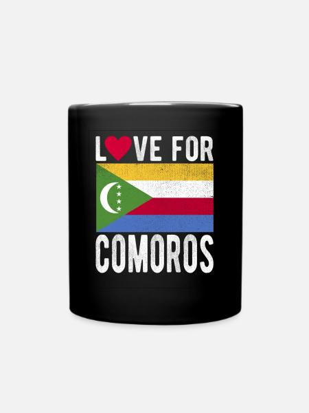 Komoros Souvenir - Tasse einfarbig - Schwarz
