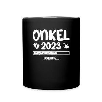 Onkel Loading 2023 - Tasse einfarbig - Schwarz - Vorne