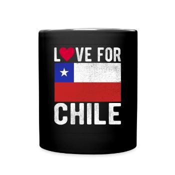 Chile Souvenir - Tasse einfarbig - Schwarz - Vorne