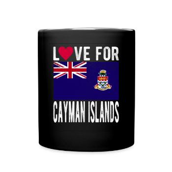 Souvenir des îles Caïmans - Mug uni - noir - Devant