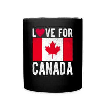 Kanada Souvenir - Tasse einfarbig - Schwarz - Vorne