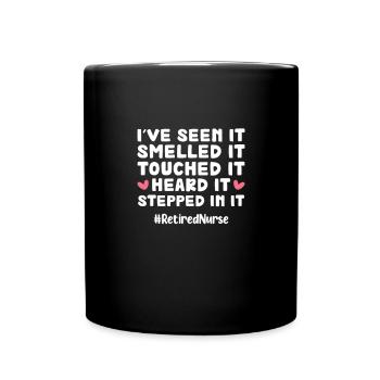 Retirement Nurse Pensioner Gift - Full Colour Mug - black - Front