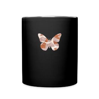 Bohemian Aesthetic Butterfly Hippie - Full Colour Mug - black - Front