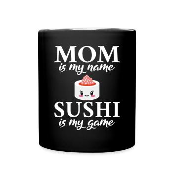 Cadeau pour les amateurs de sushis de cuisine japonaise - Mug uni - noir - Devant