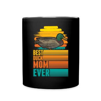 Best Duck Mom Ever Ducks Mama - Full Colour Mug - black - Front