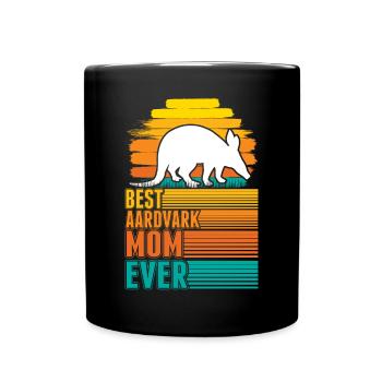 Meilleure maman Aardvark de tous les temps Erdferkel Mama - Mug uni - noir - Devant