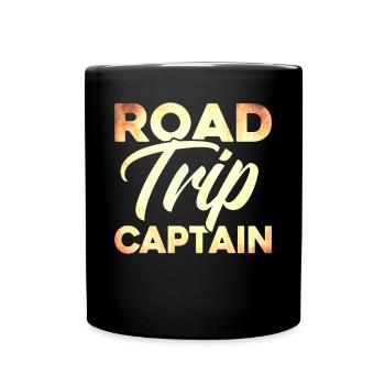 Road Trip Captain - Full Colour Mug - black - Front