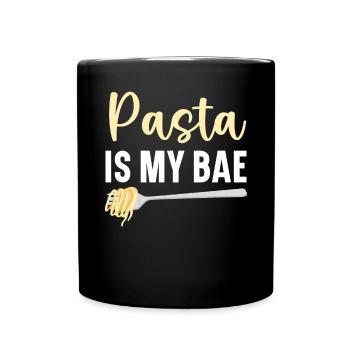 Pasta ist mein italienischer Essensliebhaber Spaghettiesser - Tasse einfarbig - Schwarz - Vorne