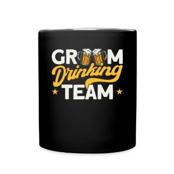Équipe de boissons du marié - Mug uni - noir - Devant