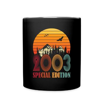 20. Geburtstag Jahrgang 2003 Special Edition - Tasse einfarbig - Schwarz - Vorne