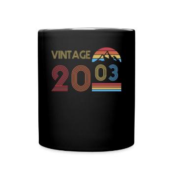 20ème anniversaire millésime 2003 millésime 2003 - Mug uni - noir - Devant