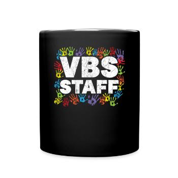 VBS Mitarbeiter Ferienbibelschule Christlicher Lehrer - Tasse einfarbig - Schwarz - Vorne