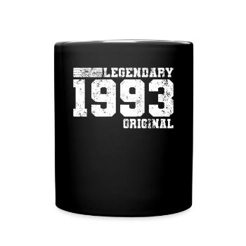 30. Geburtstag Legendary 1993 Original - Tasse einfarbig - Schwarz - Vorne