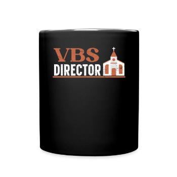 VBS-Direktor Ferienbibelschule Christ - Tasse einfarbig - Schwarz - Vorne