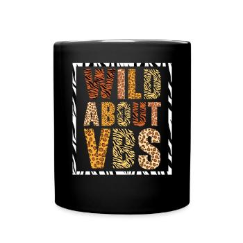 Wild über VBS Ferienbibelschule Christ - Tasse einfarbig - Schwarz - Vorne