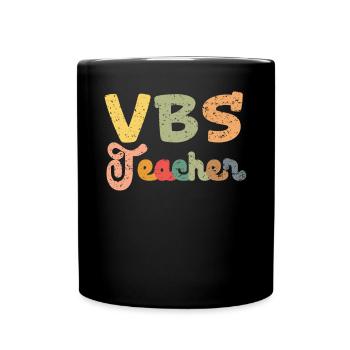 VBS Lehrer Ferien Bibelschule Christ - Tasse einfarbig - Schwarz - Vorne
