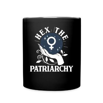 Sorcière féministe Hex Le patriarcat - Mug uni - noir - Devant