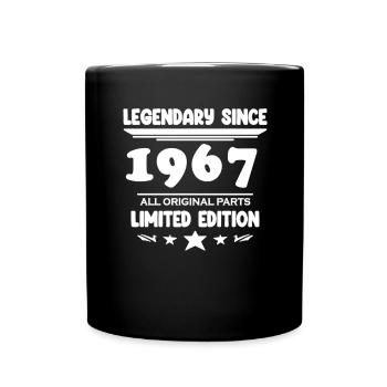 Year of construction 1967 - Full Colour Mug - black - Front