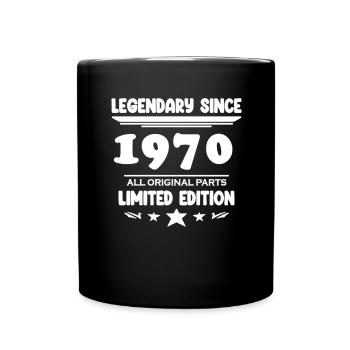 Year of construction 1970 - born 1970 - Full Colour Mug - black - Front