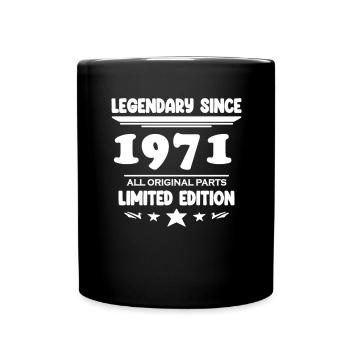 Année de construction 1971 - né en 1971 - Mug uni - noir - Devant