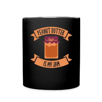 Cadeau amoureux du beurre de cacahuète - Mug uni - noir - Devant