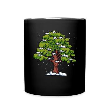 Forêt de chênes - Mug uni - noir - Devant