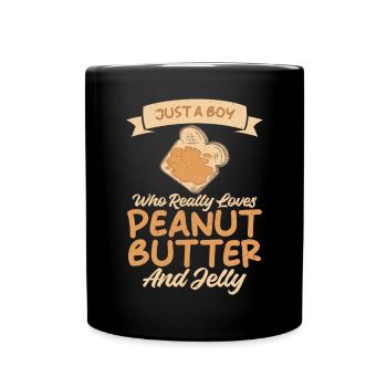 Erdnussbutter Liebhaber Geschenk - Tasse einfarbig - Schwarz - Vorne