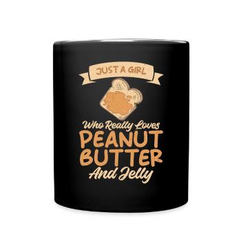 Erdnussbutter Liebhaber Geschenk - Tasse einfarbig - Schwarz - Vorne