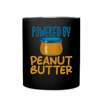 Cadeau amoureux du beurre de cacahuète - Mug uni - noir - Devant