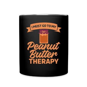Erdnussbutter Liebhaber Geschenk - Tasse einfarbig - Schwarz - Vorne