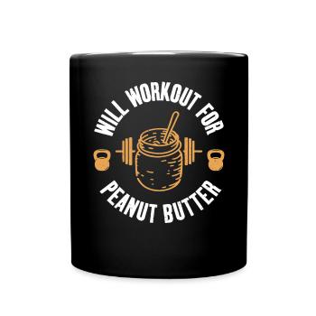Erdnussbutter Liebhaber Geschenk - Tasse einfarbig - Schwarz - Vorne