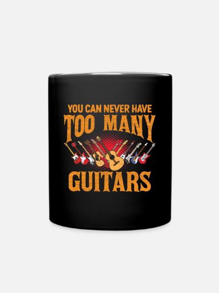 Gitarre Gitarrenspieler Geschenkidee - Tasse einfarbig - Schwarz