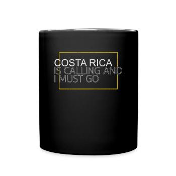 costa rica saying - Tasse einfarbig - Schwarz - Vorne