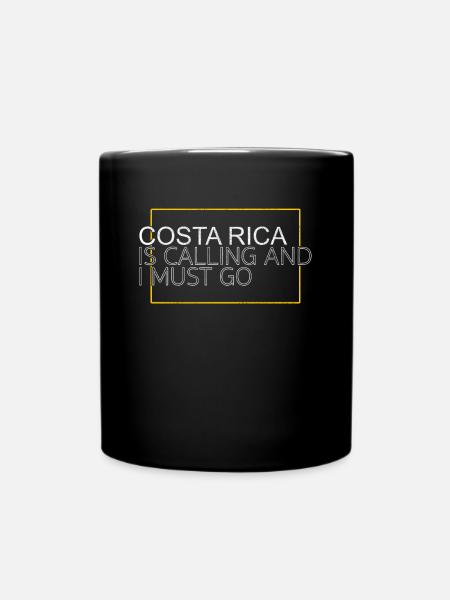 costa rica saying - Tasse einfarbig - Schwarz