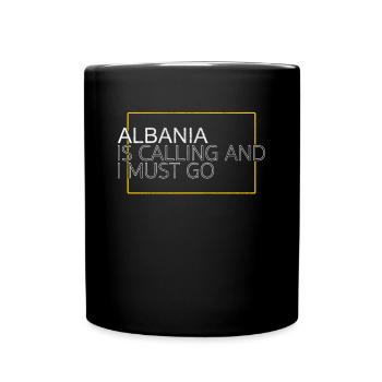 Albanie Dicton - Mug uni - noir - Devant