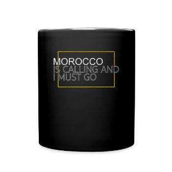 Citation Maroc - Mug uni - noir - Devant