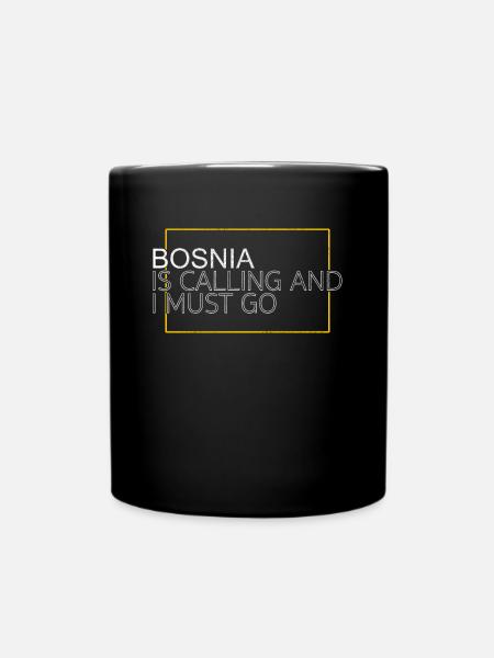 Bosnien Spruch - Tasse einfarbig - Schwarz