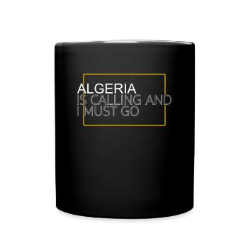 Algerien Spruch - Tasse einfarbig - Schwarz - Vorne