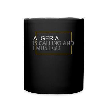 Algerien Spruch - Tasse einfarbig - Schwarz - Vorne