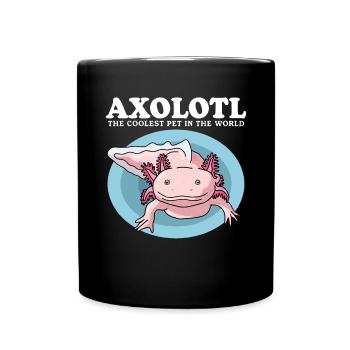 Axolotl Amphibiens à queue Axolotls Cadeau - Mug uni - noir - Devant